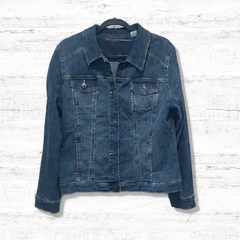 Wrangler Authentic Denim Jean Jacket Size XL
